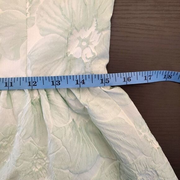 Mendocino Mint Green A-Line Embossed Floral Cocktail Dress - NWT - Picture 10 of 13